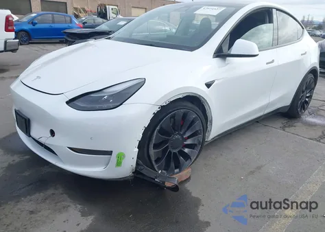 2022 Tesla Model Y Performance Dual Motor All-Wheel Drive из США, поврежденный, VIN 7SAYGDEF6NF407366